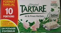 Mängden socker i Tartare Ail & Fines Herbes - format familial
