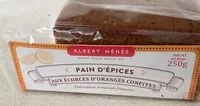 Mängden socker i Pain d’épices aux écorces d’oranges confites