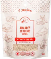 Mängden socker i Amandes en Poudre Brute