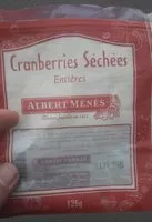 Mängden socker i Cranberries séchées