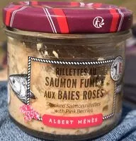 Mängden socker i Rillettes au saumon fumé et aux baies roses