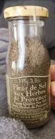 Mängden socker i Fleur de sel aux herbes de Provence