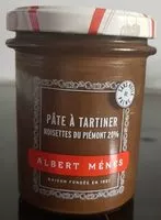 Mängden socker i Pâte à tartiner - Noisettes du piémont 20%