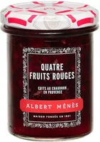 Mängden socker i Confiture Extra de Quatre Fruits Rouges