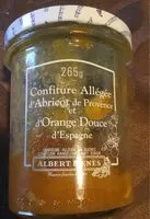 Mängden socker i Confiture allegee d'abricot et d'orange