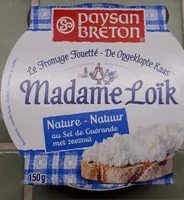 Mängden socker i Madame Loïk - Fromage fouetté nature au sel de Guérande