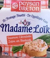 Mängden socker i Fromage Fouetté Madame Loïk Saumon Ciboulette