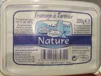 Mängden socker i Fromage à tartiner Nature