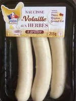 Mängden socker i Saucisse de volaille