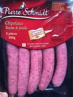 Mängden socker i Chipolatas PIERRE SCHMIDT, 5 pieces