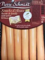 Mängden socker i Knacks D'alsace, 10 pièces