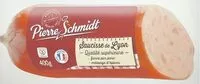 Mängden socker i Pierre Schmidt, Saucisse de Lyon, la saucisse de 400 g