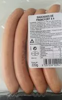 Mängden socker i Saucisses de Francfort x4