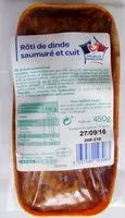 Mängden socker i Rôti de dinde saumuré et cuit