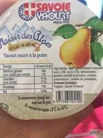 Mängden socker i Yaourt sucree a la poire