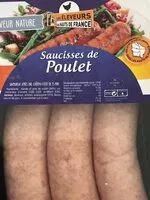 Mängden socker i Saucisses de poulet