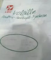 Mängden socker i Filets de  poulet pattes noire