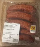 Mängden socker i Saucisse fumée à cuire