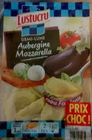 Mängden socker i Demi-lune aubergine mozzarella