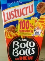 Mängden socker i Fusilli Bolo Balls au Bœuf, LunchBox
