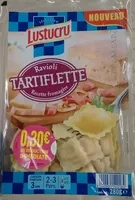 Mängden socker i Ravioli Tartiflette recette fromagère
