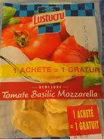 Mängden socker i Demi lune tomate basilic mozarella