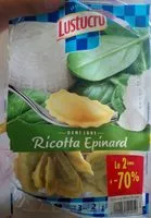 Mängden socker i Demi lune ricotta épinards