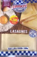 Mängden socker i Lustucru feuilles de lasagne 250g