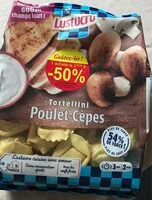 Mängden socker i Tortellini poulet cepes 250g lustucru x8