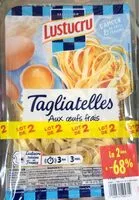 Mängden socker i Talgiatelles aux oeufs frais lot de 2