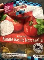 Mängden socker i Girasoli tomate basilic mozzarella