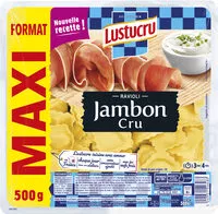 Mängden socker i Lustucru ravioli jambon cru 500g