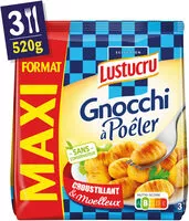 Mängden socker i Lustucru gnocchi a poêler 520g