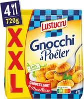 Mängden socker i Lustucru gnocchi a poêler format xxl 720g