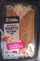 Mängden socker i Galette au Blé Noir Jambon Emmental