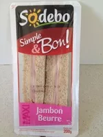 Mängden socker i Jambon beurre