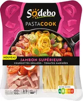 Mängden socker i Pastacook - jambon supérieur, courgettes grillées et tomates marinées