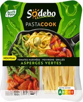 Mängden socker i Pastacook tomates marinés poivrons grillés asperges vertes