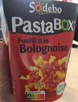Mängden socker i Pasta Box fusilli à la bolognaise