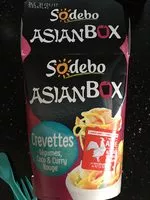 Mängden socker i AsianBox Crevettes, Légumes, Coco & Curry Rouge