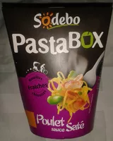Mängden socker i Pastabox Poulet sauce Saté