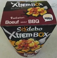 Mängden socker i XtremBox Radiatori Boeuf saveur BBQ