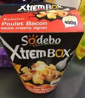 Mängden socker i Xtrembox radiatori poulet bacon