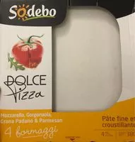 Mängden socker i Dolce pizza 4 formaggi