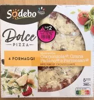 Mängden socker i Dolce Pizza 4 Formaggi