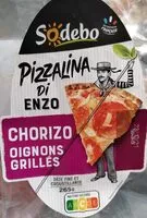 Mängden socker i Pizzalina Chorizo Oignons grillés