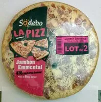 Mängden socker i La Pizz, Jambon emmental