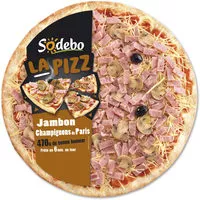 Mängden socker i La Pizz - Jambon Champignons de Paris