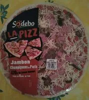 Mängden socker i La pizza jambon champignons de Paris