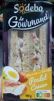 Mängden socker i Sandwich le gourmand poulet caesar
